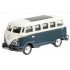  Miniature Volkswagen T1 Samba Bleu/Blanc 