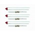  LED rouges 12V Diam.1.8 mm avec résistance 