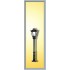  Lampadaire de parc noir, ampoule LED 