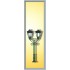 Lampadaire de parc double vert 