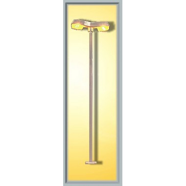 Lampadaire moderne double lumiere jaune, ampoules LEDs Lampadaire moderne double lumiere jaune, ampoules LEDs