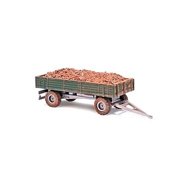 Miniature Remorque agricole avec chargement de briques Miniature Remorque agricole avec chargement de briques