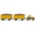  Miniature tracteur Schlüter 1250 VL avec 2 remorques  
