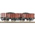  Wagons de charbon type construction O Schwerin DRG, set de 2, Epoque 2 