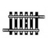 Rail droit HO "Modele" Fleischmann longueur 40 mm