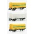  Wagons couverts 2 essieux Gs4 ETF Epoque 5, Kit 3 pièces 
