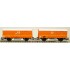  Wagons couverts 2 essieux Gs4 Colas Rail Epoque 6, kit 2 wagons 