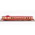  Autorail diesel X 2800 dépot de Lyon Vaise toit rouge, SNCF, Epoque 4  