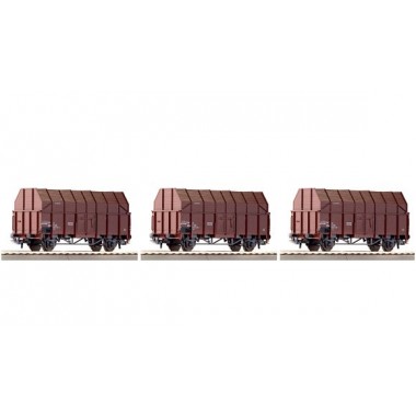 Coffret de 3 wagons à sciure de l'ÖBB, Epoque 4 Coffret de 3 wagons à sciure de l'ÖBB, Epoque 4