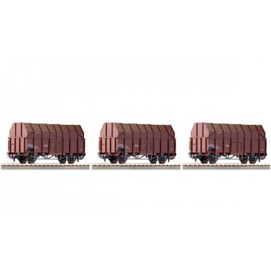 Coffret de 3 wagons à sciure de l'ÖBB, Epoque 4