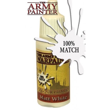 Army Warpaints, Matt White peinture acrylique Pot 18 ml