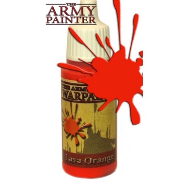 Army Warpaints, Lava Orange peinture acrylique Pot 18 ml Army Warpaints, Lava Orange peinture acrylique Pot 18 ml