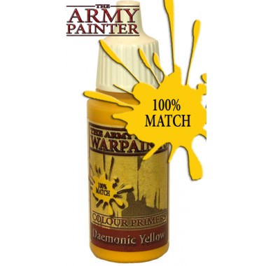 Army Warpaints, Daemonic Yellow peinture acrylique Pot 18 ml Army Warpaints, Daemonic Yellow peinture acrylique Pot 18 ml
