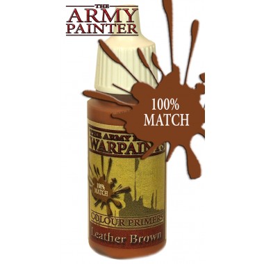 Army Warpaints, Leather Brown peinture acrylique Pot 18 ml Army Warpaints, Leather Brown peinture acrylique Pot 18 ml