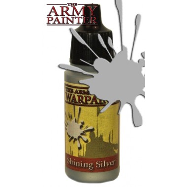 Army Warpaints, Shining Silver peinture acrylique Pot 18 ml Army Warpaints, Shining Silver peinture acrylique Pot 18 ml