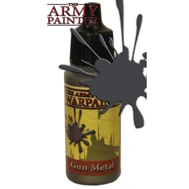 Army Warpaints, Gun Metal peinture acrylique Pot 18 ml Army Warpaints, Gun Metal peinture acrylique Pot 18 ml