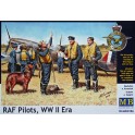 Figurines maquettes Pilotes de la RAF, 2ème GM