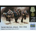 Figurines maquettes Soviet Marines, Attack 1941-1942