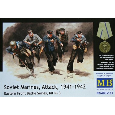 Figurines maquettes Soviet Marines, Attack 1941-1942 Figurines maquettes Soviet Marines, Attack 1941-1942