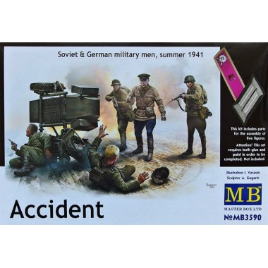 Figurines maquettes Accident - Soviet & German men, 1941 Figurines maquettes Accident - Soviet & German men, 1941