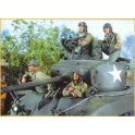 Figurine maquette Équipage de char US - Ardennes 