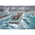 Maquette LCVP with U.S. Infantry