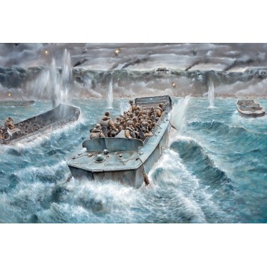 Maquette LCVP with U.S. Infantry Maquette LCVP with U.S. Infantry