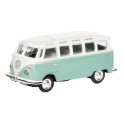 Miniature VW T1 Samba Blanc/Turquoise