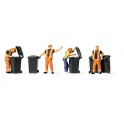 Figurines Eboueurs au Travail