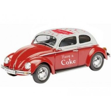 Miniature Volkswagen Coccinelle 1966 Coca-Cola Rouge/Blanc