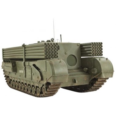 Maquette British 3 inch gun Churchill tank with snake launcher