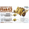 Maquette German 3.7cm FlaK43 with Sd.Ah.58 Trailer
