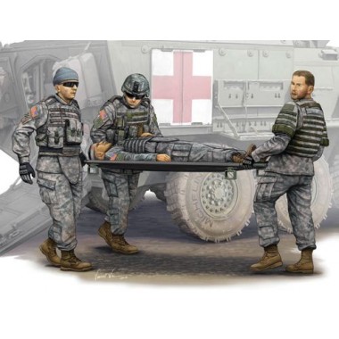 Figurines maquettes Modern U.S. Army-Stretcher Ambulance Team Figurines maquettes Modern U.S. Army-Stretcher Ambulance Team