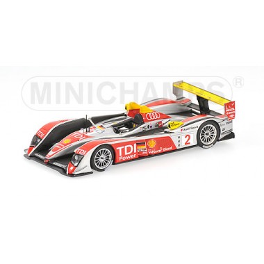 Miniature Audi R10 TDI Le Mans 2008 Capello-Kristensen-McNisch Winner