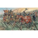 Figurines maquettes Chevaliers et archers Anglais Guerre de Cent Ans