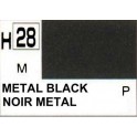 Gunze H28 Noir Métallique  peinture acrylique 10 ml