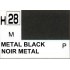 Gunze H28 Noir Métallique  peinture acrylique 10 ml