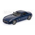 Miniature Mercedes-Benz SLS AMG 2010 Blue Metallic