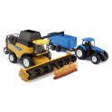 Miniature New Holland CR9090 + Tracteur T7000