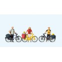 Figurines Cyclistes en vêtements de sport 