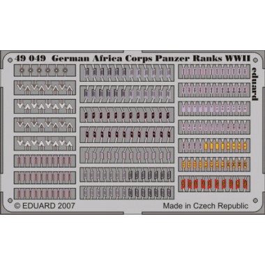 Photodécoupe German Africa Corps Panzer Ranks WWII Photodécoupe German Africa Corps Panzer Ranks WWII