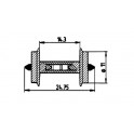 Essieu H0 pour courant continu 11mm