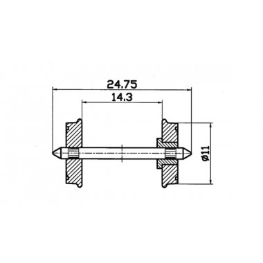 Roues RP-25 11mm Roues RP-25 11mm