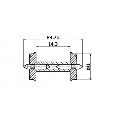 Roues RP-25 11mm