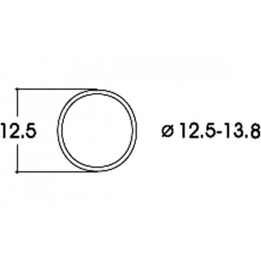 Bandages de roues Diam. 12.5 a 13.8 mm, 10 pièces