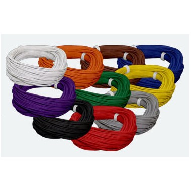 Cable électrique jaune 0,5 mm longueur 10m Cable électrique jaune 0,5 mm longueur 10m