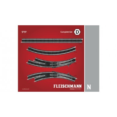 Kit de rails Complet N ballasté Fleischmann Kit de rails Complet N ballasté Fleischmann