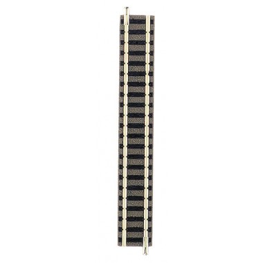 Rail droit N ballasté Fleischmann longueur 111 mm Rail droit N ballasté Fleischmann longueur 111 mm