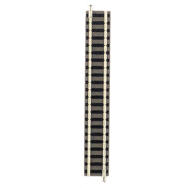 Rail droit N ballasté Fleischmann longueur 111 mm