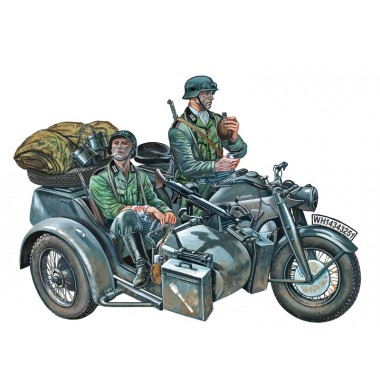 Maquette Zündapp KS750 with sidecar Maquette Zündapp KS750 with sidecar